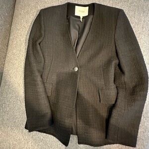 Maje Black Textured Blazer